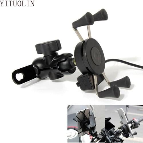 For BENELLI TNT 125 TRK 502X 302 TRK502 600I TNT 250 TNT 1130 LEONCINO 500 Motorcycle Phone Holder Charger For MT 07 Z750 Z900