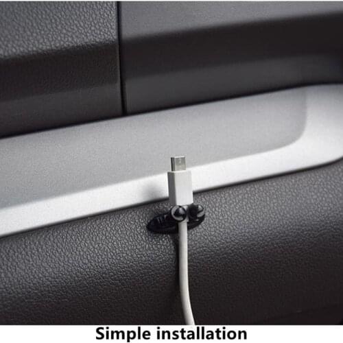 8PC Car Cable Organizer Clips Silicone For BMW E46 E92 Seat Leon Ibiza Audi A3 Citroen C4 Volvo Xc60 Suzuki Vitara 2016