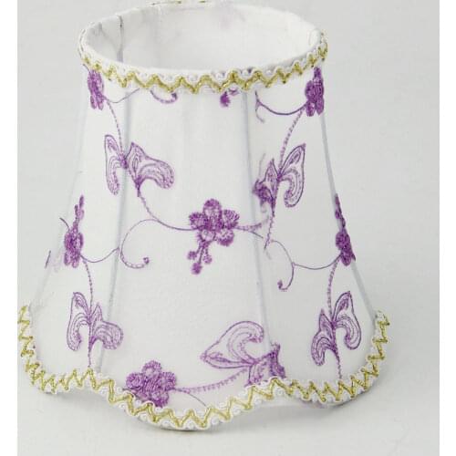 Beautiful Purple Color Lace Lampshade For Wall Lamp Or Small Deco Table Lamp Shades, E27 Hole 4.2cm