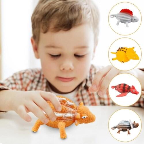 Colorful Dinosaur Blowing Balloon Decompression Ball Vent Toy PVC Inflatable Animal Balloon Comfortable Decompression Toy