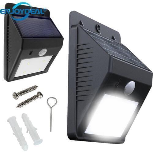 Hot Solar Power Human Body PIR Motion Sensor Light Outdoor Security Triangle Wall Lamp For Camping Home Garden park decoration