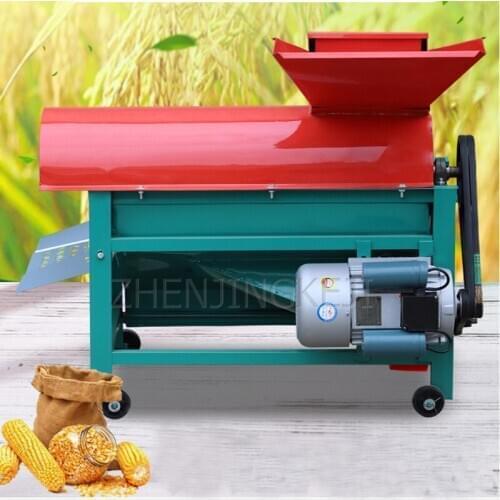 Corn Thresher Home Small Electric Corn Peeling Machine 220V Automatic Large-scale Corn Bag Corn Peeler Skin Core Separator Tool