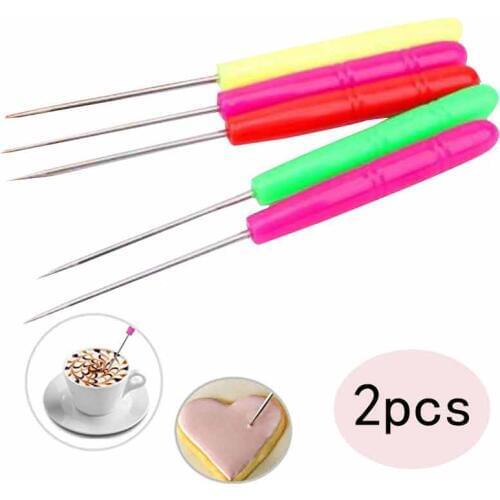 2Pcs Scriber Needle Modelling Tool Set Marking Patterns Diy Baking Icing Sugarcraft Cookies Cake Decoration Tools