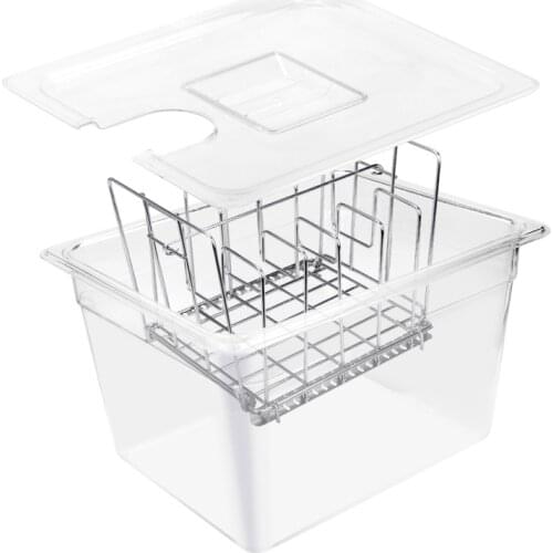 For Sous Vide Rack And 11L Sous Vide Cooker Containers Sets Detachable Dividers Separator For Immersion Circulators