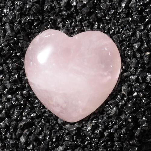 Shellhard Natural Rose Pink Crystal Quartz Stone Heart Healing Gemstone Craft Home Wedding Party Decor Holiday Gift