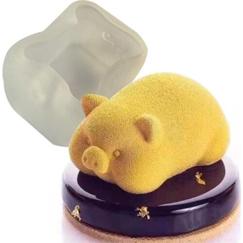 2020 New Cute Pig Silicone Cake Mold for Baking Mousse Chocolate Sponge Moulds Pans Cake Decorating Tools Mould for Wholesale