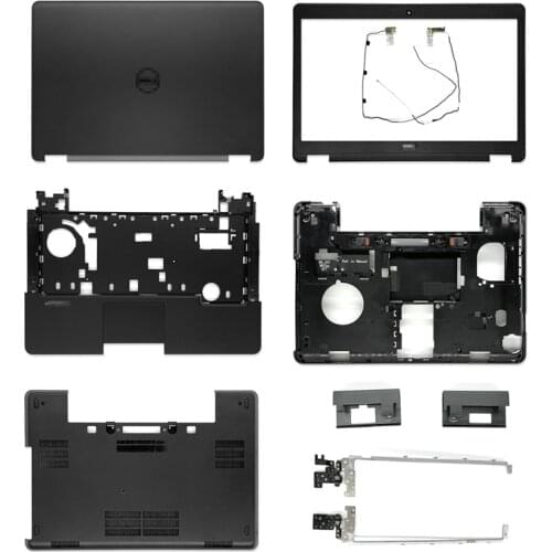 NEW For Dell Latitude E5440 5440 LCD Back Cover/Front Bezel/Hinges/Palmrest/Bottom Case Black No Touch
