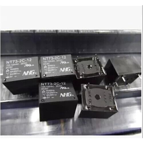HOT NEW relay NT73-2C-12-DC5V NT73-2C-12 DC5V NT73-2C NT732C12 NT73 DC5V 5VDC 5V DIP5