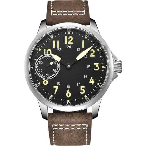 2021 New Men Watch Seagull ST36 Manual Winding Movement Stainless Steel Case Luminous Dial And Hands