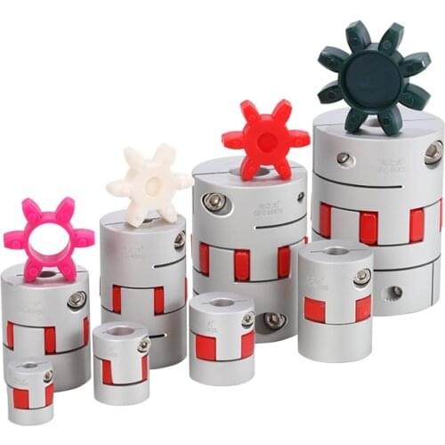 Zero backlash GFC D30 L40 hole minimum 5mm maximum 16mm plum shaped clamping flexible jaw spider shaft 8mm coupler GND