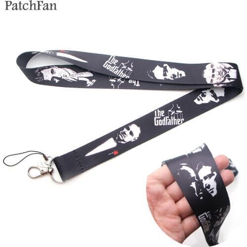 Patchfan the God father movie neck lanyards for keys glasses card holder bead keychain phones cameras webbing A1273