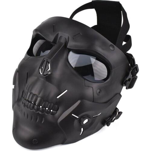 Airsoft Paintball Mask Outdoor Hunting Shooting BB Gun PC Lens Skull Mask CS Games Tactics Protection Equipment
