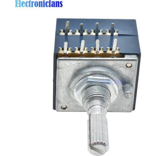 Diymore 50K ALPS Rotary Potentiometer ALPS RH2702 A50K Dual 8 Feet Potentiometer Stereo Speaker Amplifier Volume Potentiometer