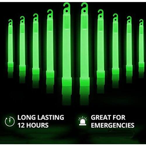 10 Ultra Bright Glow Sticks Emergency Light Sticks for Camping Hurricane Supplies Earthquake Survival signal luminous stick