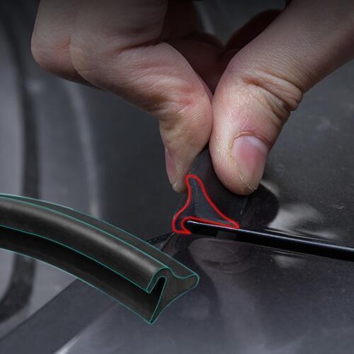 1.8M Car Engine Hood Strip Bumper Protector Weatherstrip Front Windshield Edge Sealing Strips Sticker Car External Accessories