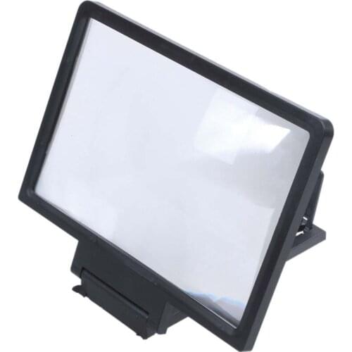 3D Mobile Phone Screen Magnifier HD Video Amplifier for Smart Phones Black