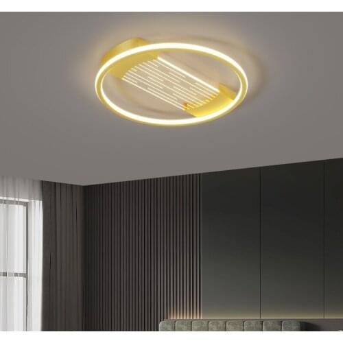 Gold&Black LED Ceiling light for Living room Bedroom Kitchen Dining room Modern Ceiling lamp Balcony Aisle aluminium Luminaires
