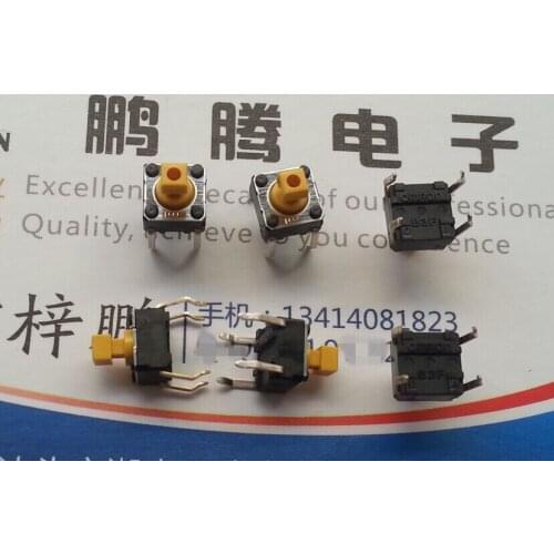 10PCS/lot Japan Omron micro touch switch b3f-1052 button 6*6*7.3 straight 4-pin 1.47n