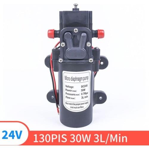 24V 130PIS 30W 3L/Min High Quality Small Safety High Pressure Miniature Diaphragm Self-priming