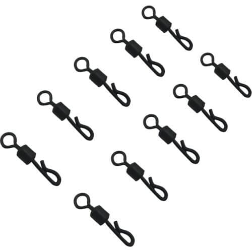 40PCS Carp Fishing Accessories Lead Clip Quick Change Swivel Tail Rubber Anti Tangle Sleeves for Carp Rigs Coarse Fishing Tackle