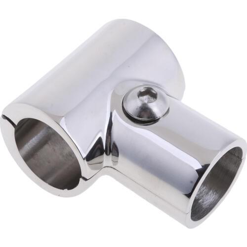 4X Marine Grade 316 Stainless Steel Boat Hand Rail Fittings 90 Degree Tee 1"