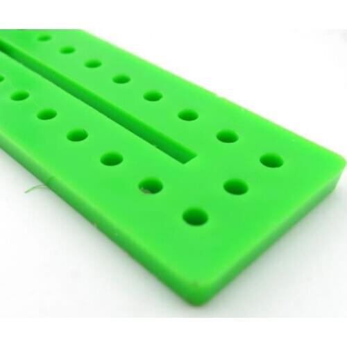 5pcs/lot 20*100 Green Board Diy Car Frame Long Chassis Multihole Strip for Model Materials