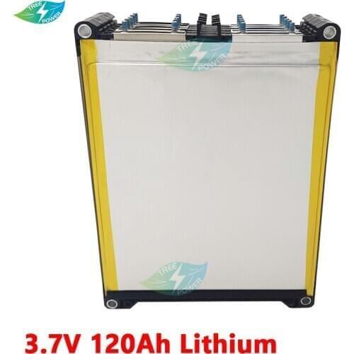 7pcs 3.7v 120Ah battery 3.7v cell polymer li-ion battery for electric motor forklift battery pack diy High current capacity