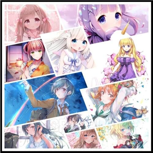 5D Diamond Painting Anime Japanese Style Anime Cute Loli Cute Girl Long Hair Little Princess Bedroom Living Room Porch Picture