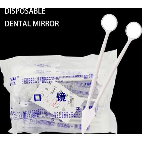 10/50pcs Anti-fog Dental Mirror Plastic Disposable Dentisy Tool Mouth Tooth Mirror Dental Instrument Kit Dentist Prepared Tools