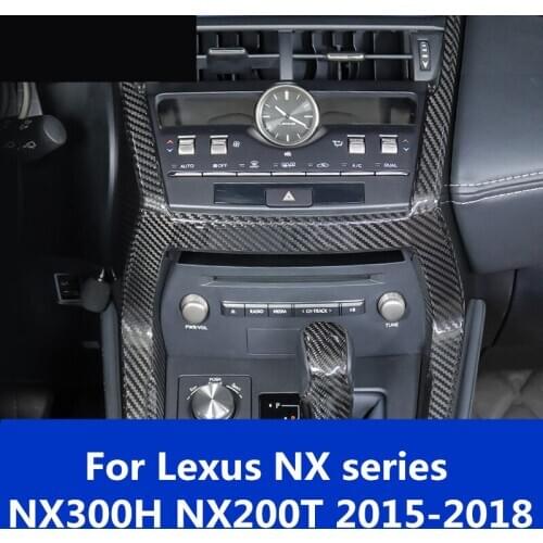 For Lexus NX series NX300H NX200T 2015-2018 true carbon fiber Central control decoration dashboard decoration Panel frame