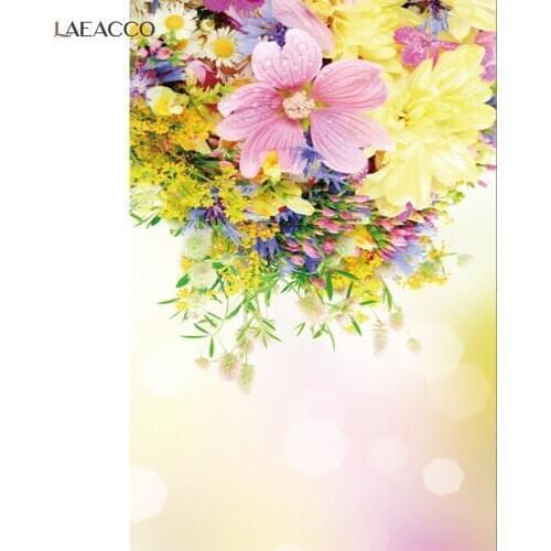 Photographic Backgrounds Blooming Flowers Spring Polka Dots Park Home Decor Scenic Photography Backdrop Photocall Photo Studio