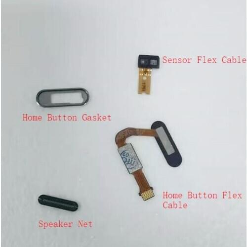 1Set For Huawei Honor View 10 Home Button Flex Cable + Sensor + Speaker Net + Gasket Joystick With Flex Cable For Honor V10