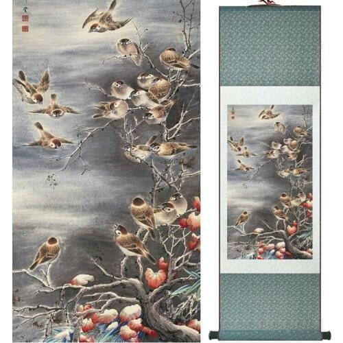 YanBolong Sparrows painting home office decoration painting living room painting No.033115