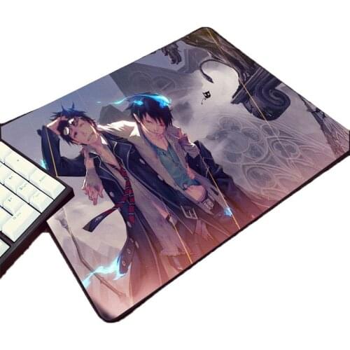 Hadsome Cool Anime Boys Ao No Blue Exorcist Comic Manga Cartoon Pattern Mousepad Mini Pc Gaming Mouse Pad As A Washable