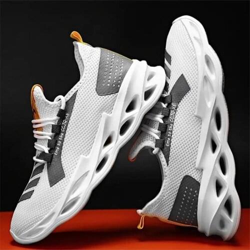 Fashion Men Sneakers Mesh Casual Shoes Lac-up Mens Shoes Lightweight Vulcanize Shoes Walking Sneakers Zapatillas Hombre