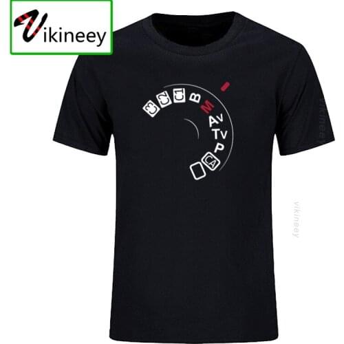Summer Fashion Camera Button Shoot Manual T Shirt Men Short Sleeve Photography T Shirts Men Camisetas T-shirt tee top clothes