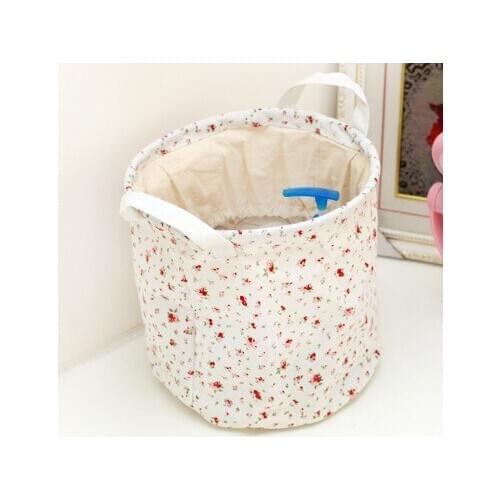 Fashion Folding cotton fiber bundle pocket cylinder storage bag 23*23cm free shipping