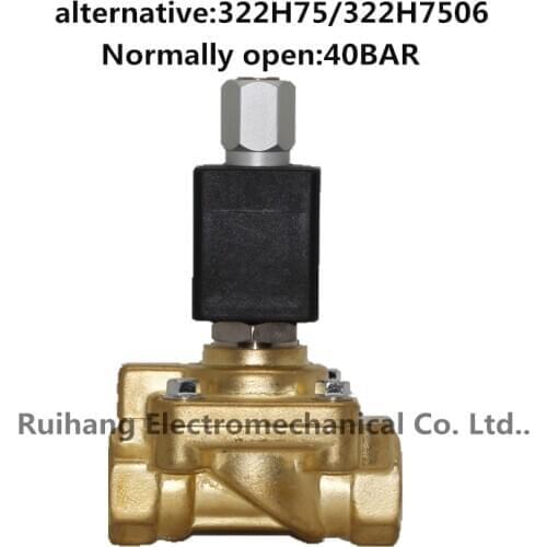Normally open high pressure solenoid valve 322H75 322H7506 alternative 40bar