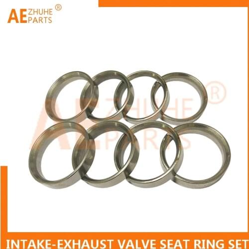 New Forklift Parts Intake Exhaust Valve Seat Ring Set For Komatsu 4D95 6D95 Engine Repair Parts