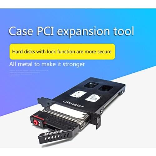 Oimaster Pci Mobile Rack Enclosure Hard Disk Drive Case Box For 2.5 Inch SATA SSD HDD Adapter