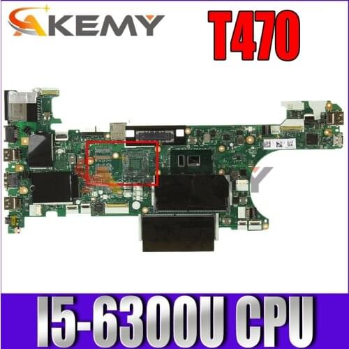 Original laptop Lenovo ThinkPad T470 motherboard main board i5-6300U UMA 01HX616 01HW535