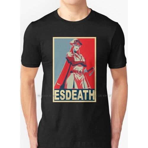 Esdeath Poster T Shirt 100% Pure Cotton Esdeath Akame Ga Kill Anime Akame Ga Kill Akame Ga Kill Esdeath Esdeath Akame Ga Kill