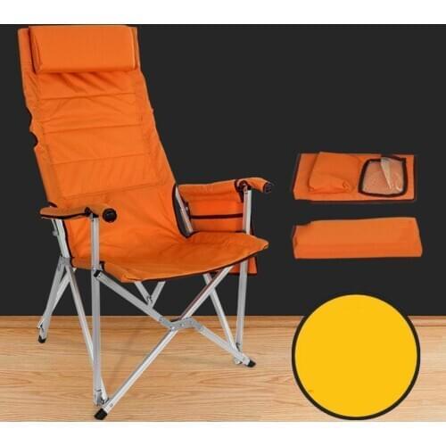 Simple Outdoor Folding Chair Portable Oxford Cloth Aluminum Alloy Backrest RV Picnic Multifunctional Dachuan Recliner Stool