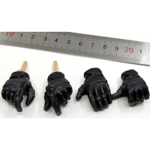 For Sale 1/6th EKUAZ STUDIO EKS05 Grim Reaper Male Black Gloved Hand Model For Usual 12 inch Doll Figures Accessories