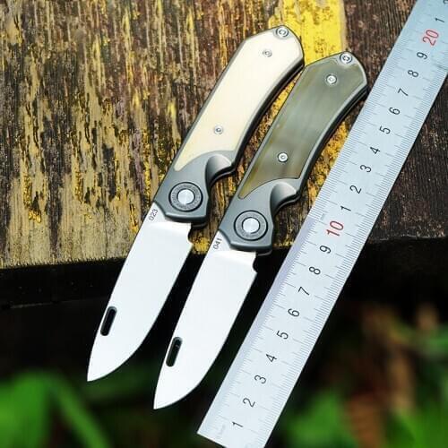 M390 Powder Steel Folding Knife High Hardness Sharp Portable Tool Titanium Alloy Folding Pocket Knife