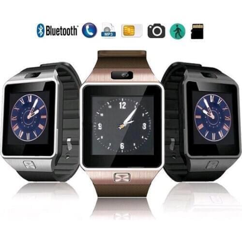 Smart Watch Mobile Phone DZ09 Unlocked Universal GSM, Bluetooth 4.0, Music, Camera, Calendar, Stopwatch Sync with Android Smartp
