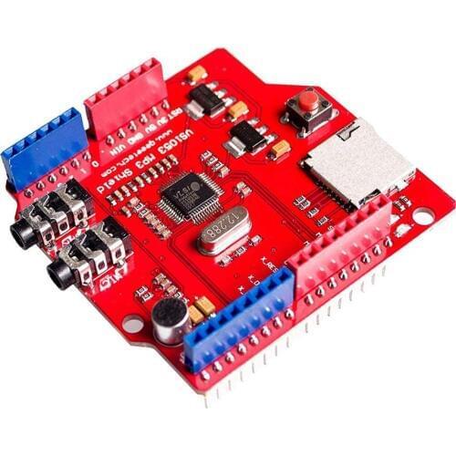 VS1053 VS1053B Stereo Audio MP3 Player Shield Record Decode Development Board Module With TF Card Slot For Arduino UNO R3 One