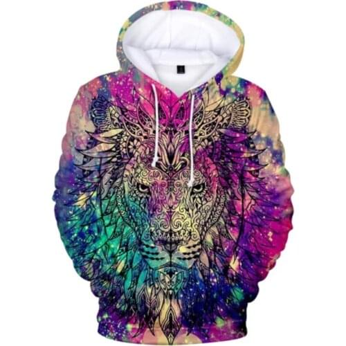 New Film glory kingdom King The Lion King Simba 3D Hoodies sweatshirt Men/Women Hip hop Harajuku Hoodie Long Sleeve Cool Coats