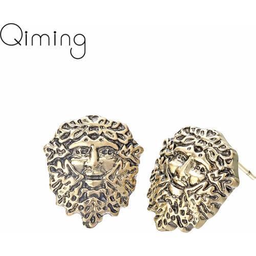 Jesus Christ Figure Charm Earrings Female Ancient Religious Jewelry Accessories Trendy Design fashion Stud Womens Earring