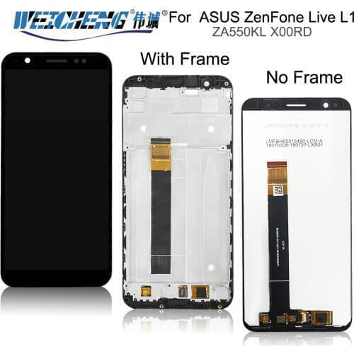 5.45" LCD For Asus ZenFone Live L1 ZA550KL X00RD LCD Display And Touch Screen With Frame Digitizer Glass Sensor + Tools